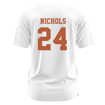 Texas - NCAA Softball : Jaycie Nichols - White Jersey-1