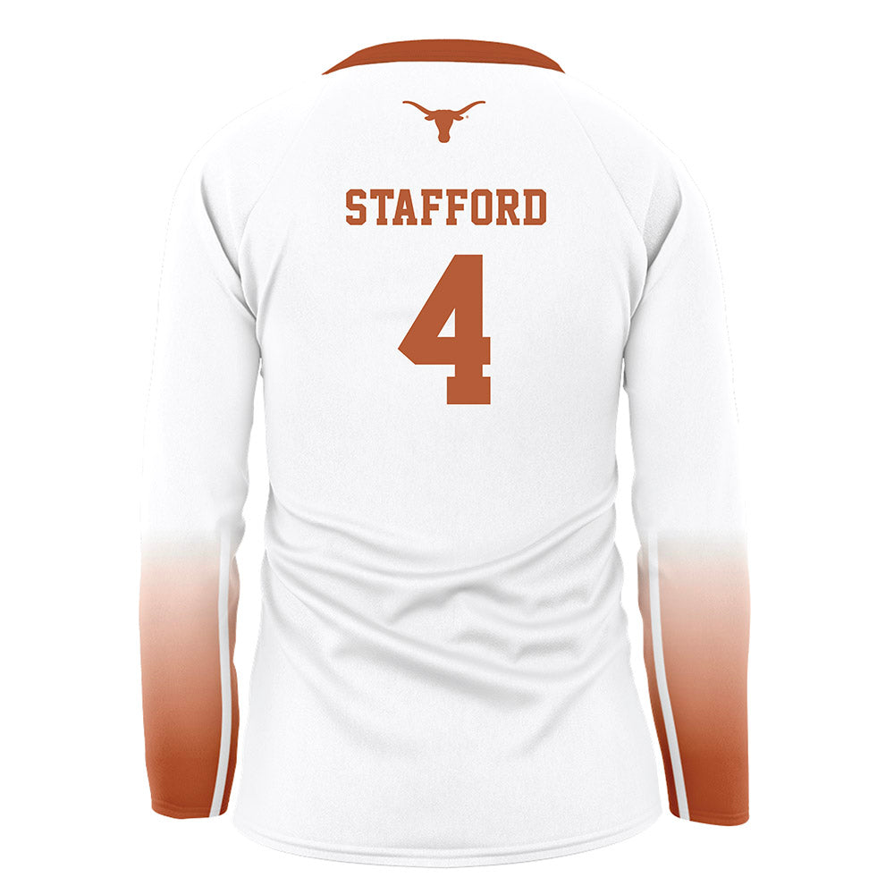 Texas - NCAA Women's Volleyball : Torrey Stafford - White Volleyball Jersey-1