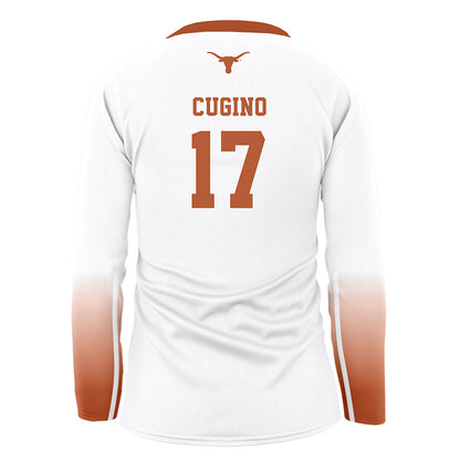 Texas - NCAA Women's Volleyball : Emma Cugino - White Volleyball Jersey-1