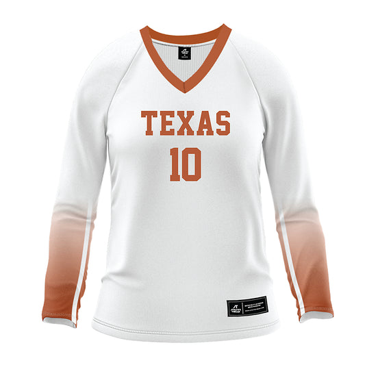 Texas - NCAA Women's Volleyball : Taylor Harvey - White Volleyball Jersey-0