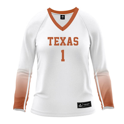 Texas - NCAA Women's Volleyball : Ella Swindle - White Volleyball Jersey-0