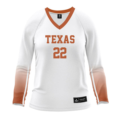 Texas - NCAA Women's Volleyball : Henley Anderson - White Volleyball Jersey-0