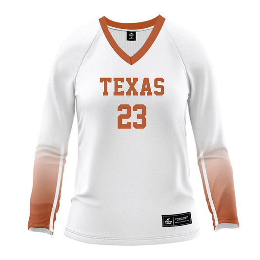 Texas - NCAA Women's Volleyball : Cari Spears - White Volleyball Jersey-0