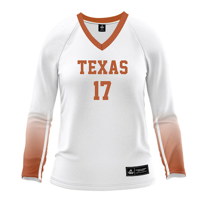 Texas - NCAA Women's Volleyball : Emma Cugino - White Volleyball Jersey-0