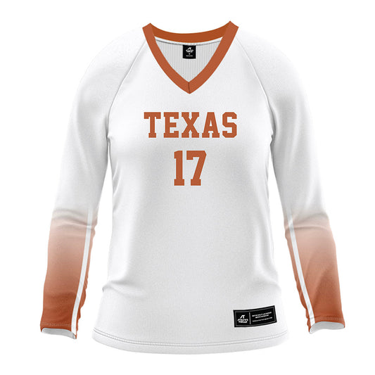Texas - NCAA Women's Volleyball : Emma Cugino - White Volleyball Jersey-0
