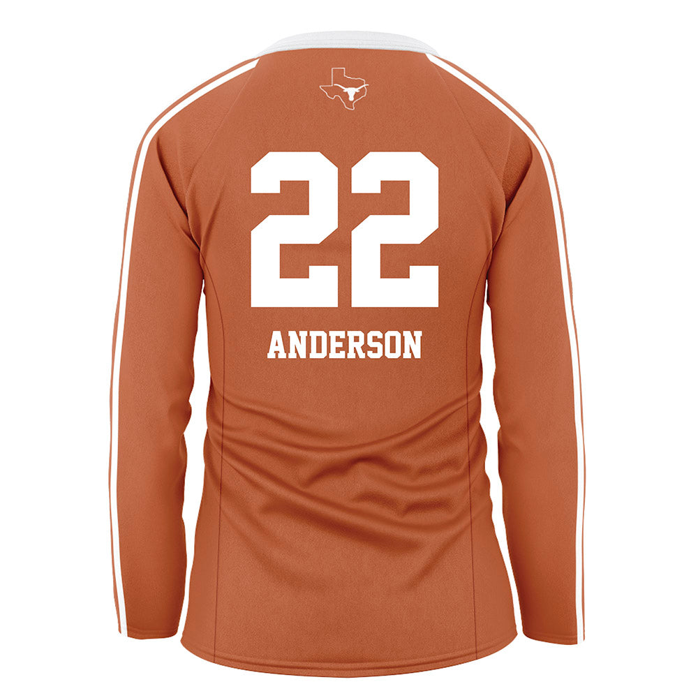Texas - NCAA Women's Volleyball : Henley Anderson - Orange Volleyball Jersey-1