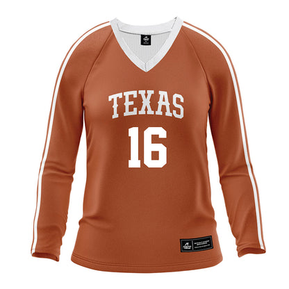 Texas - NCAA Women's Volleyball : Anja Kujundzic - Orange Volleyball Jersey-0