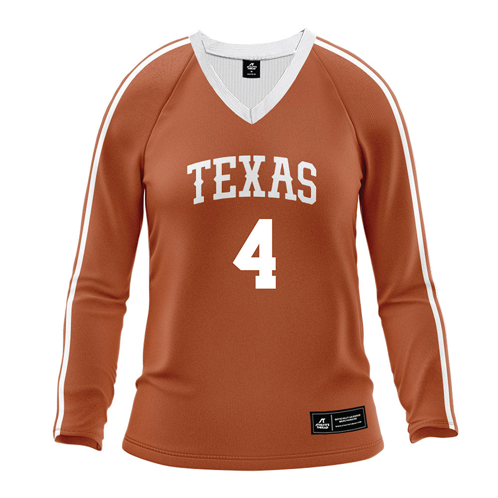 Texas - NCAA Women's Volleyball : Torrey Stafford - Orange Volleyball Jersey-0