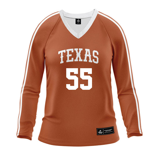 Texas - NCAA Women's Volleyball : Nya Bunton - Orange Volleyball Jersey-0