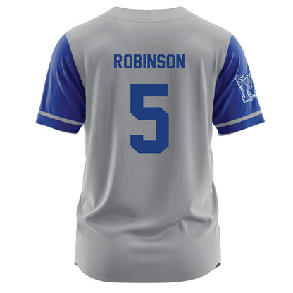 Memphis - NCAA Baseball : Caden Robinson - Grey Jersey-1