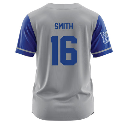 Memphis - NCAA Baseball : Marcus Smith - Grey Jersey-1