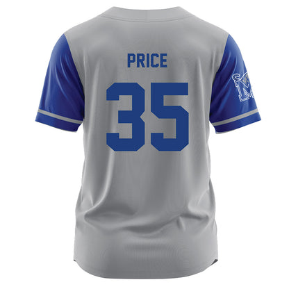 Memphis - NCAA Baseball : Parker Price - Grey Jersey-1