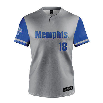 Memphis - NCAA Baseball : Seth Garner - Grey Jersey