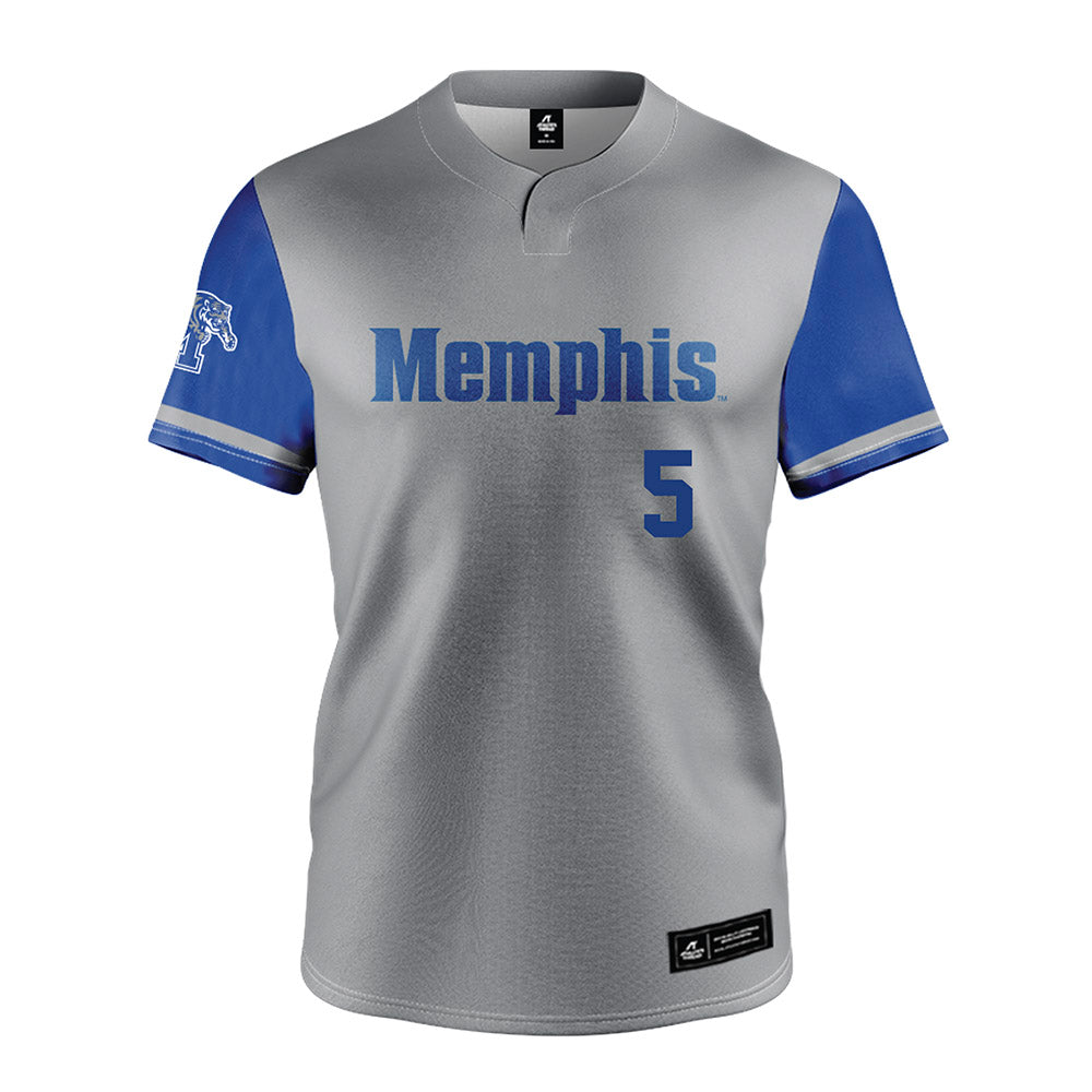 Memphis - NCAA Baseball : Caden Robinson - Grey Jersey-0