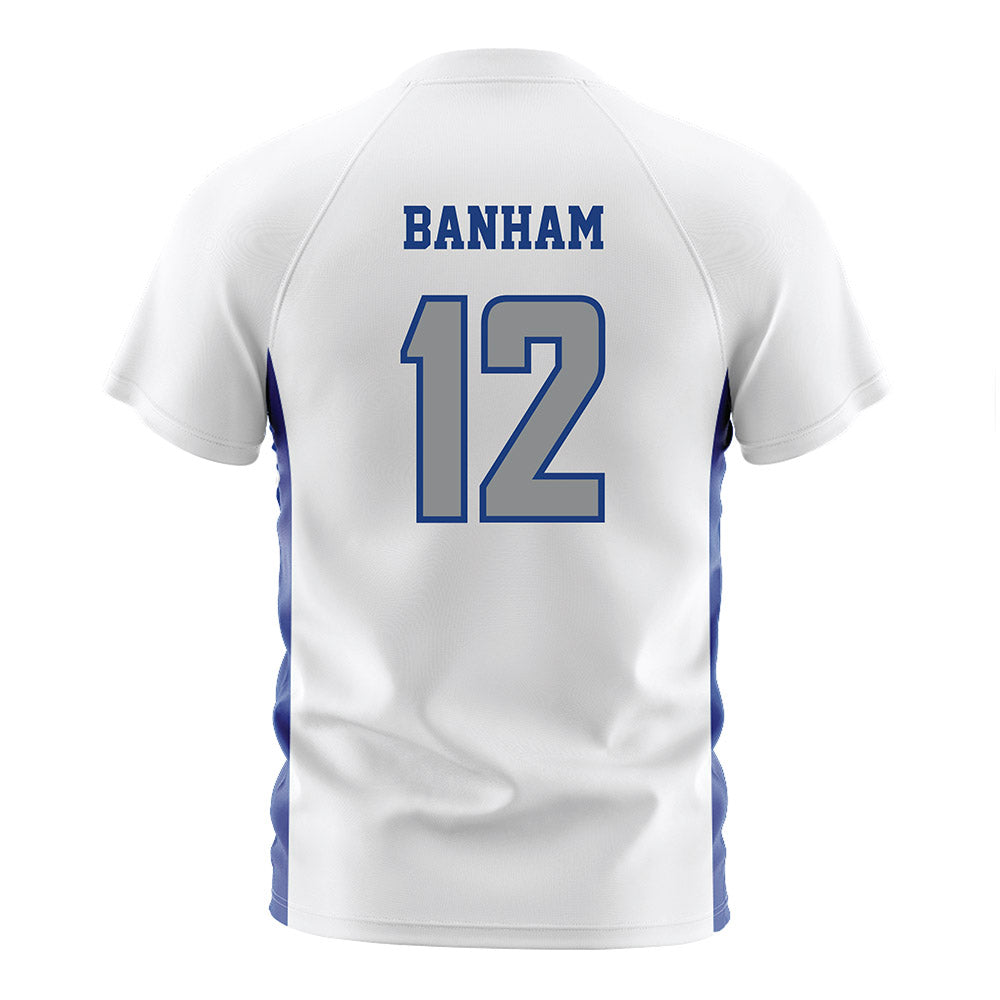Memphis - NCAA Men's Soccer : Carson Banham - White Soccer Jersey-1