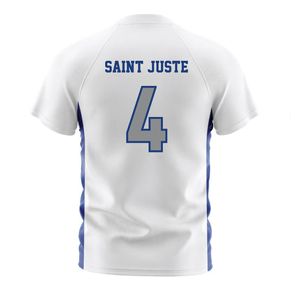Memphis - NCAA Men's Soccer : Junior Saint Juste - White Soccer Jersey-1