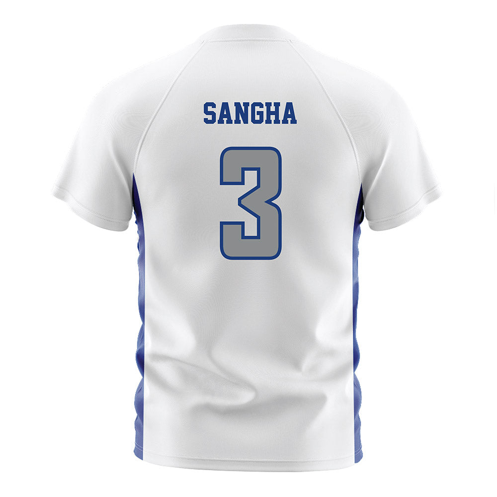 Memphis - NCAA Men's Soccer : Daman Sangha - White Soccer Jersey-1