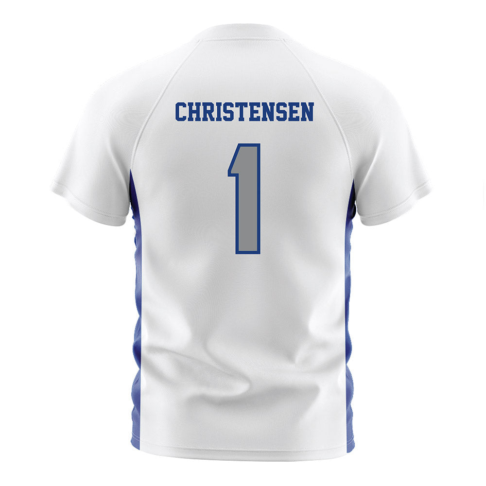 Memphis - NCAA Men's Soccer : Mathias Christensen - White Soccer Jersey-1