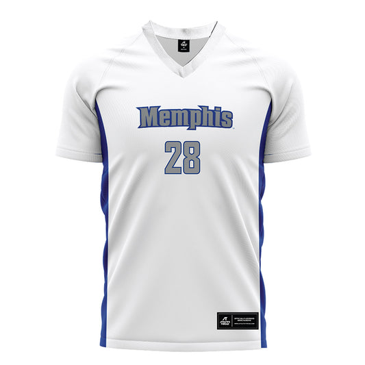 Memphis - NCAA Men's Soccer : Erik Nava - White Soccer Jersey-0