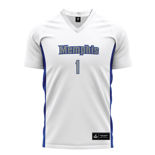 Memphis - NCAA Men's Soccer : Mathias Christensen - White Soccer Jersey-0