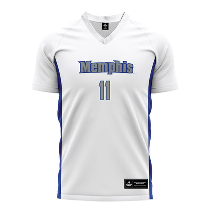 Memphis - NCAA Men's Soccer : Keanan Bader - White Soccer Jersey-0