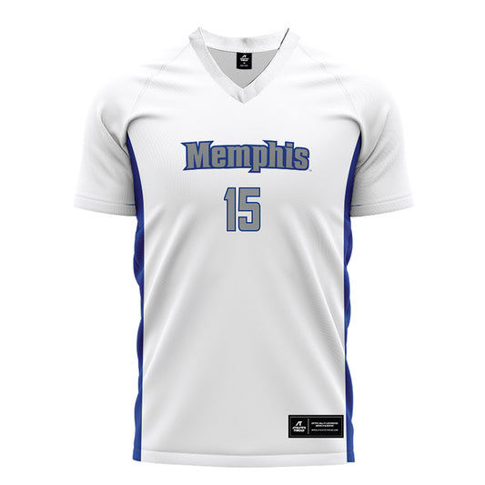 Memphis - NCAA Men's Soccer : Marko Stajnko - White Soccer Jersey-0