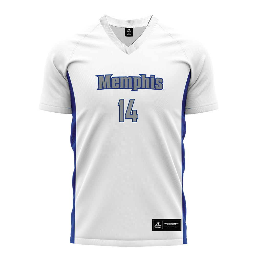 Memphis - NCAA Men's Soccer : Thomas Mancuso - White Soccer Jersey-0