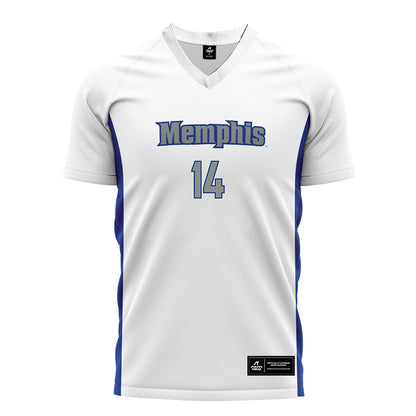 Memphis - NCAA Men's Soccer : Thomas Mancuso - White Soccer Jersey-0