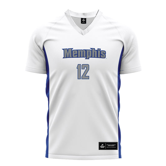 Memphis - NCAA Men's Soccer : Carson Banham - White Soccer Jersey-0
