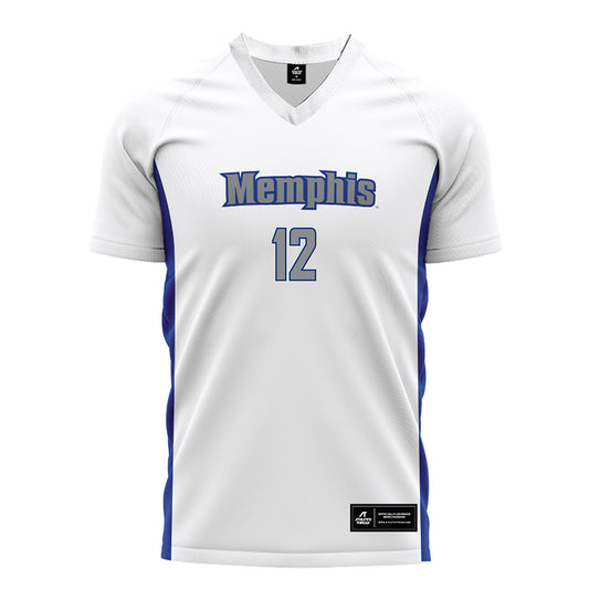 Memphis - NCAA Men's Soccer : Carson Banham - White Soccer Jersey-0