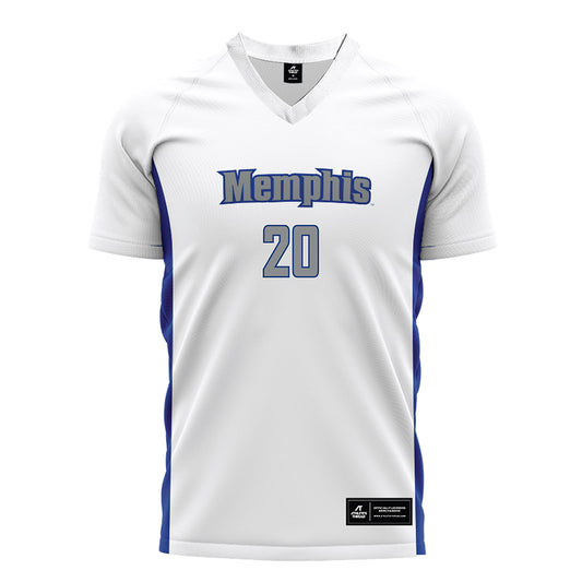 Memphis - NCAA Men's Soccer : Joshua Owens - White Soccer Jersey-0
