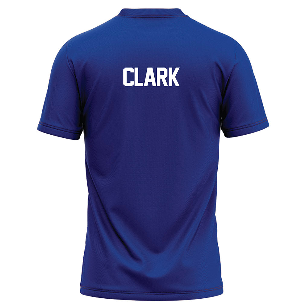 Florida - NCAA Women's Gymnastics : Taylor Clark - Blue Football Jersey-1