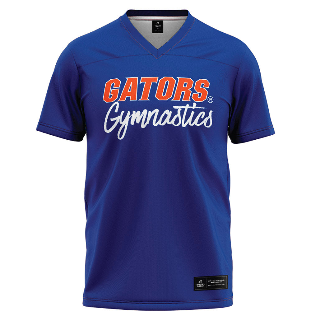 Florida - NCAA Women's Gymnastics : Lily Bruce - Blue Football Jersey-0