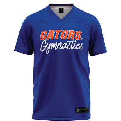 Florida - NCAA Women's Gymnastics : Taylor Clark - Blue Football Jersey-0