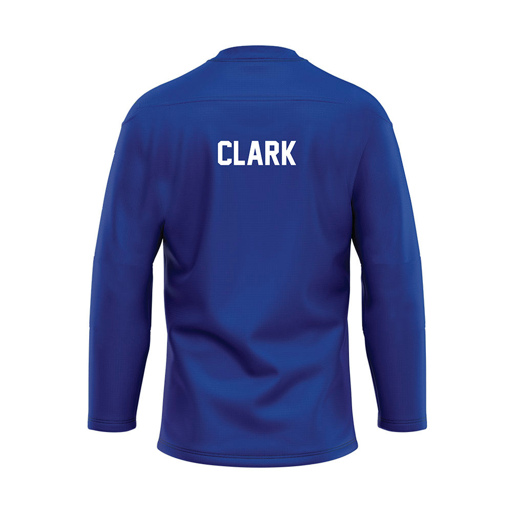 Florida - NCAA Women's Gymnastics : Taylor Clark - Blue Hockey Jersey-1