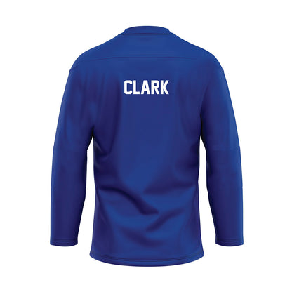 Florida - NCAA Women's Gymnastics : Taylor Clark - Blue Hockey Jersey-1