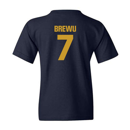Notre Dame - NCAA Football : Francis Brewu - Classic Fashion Shersey Youth T-Shirt-1