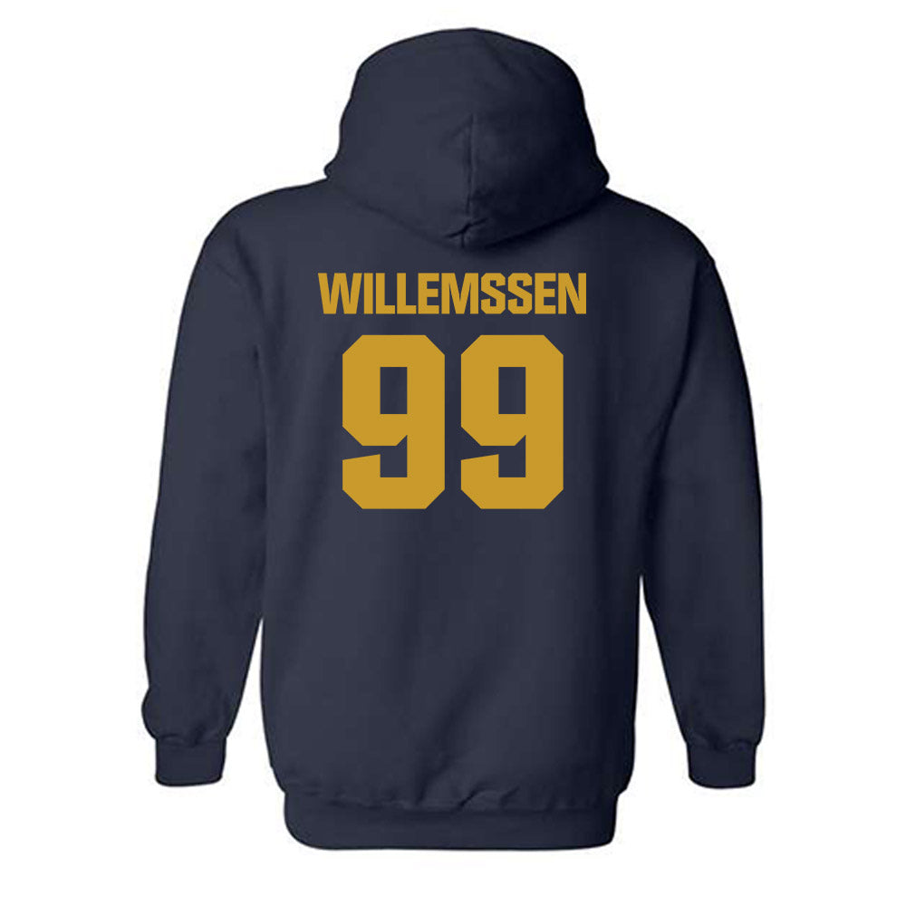 Notre Dame - NCAA Softball : Christina Willemssen - Classic Fashion Shersey Hooded Sweatshirt-1
