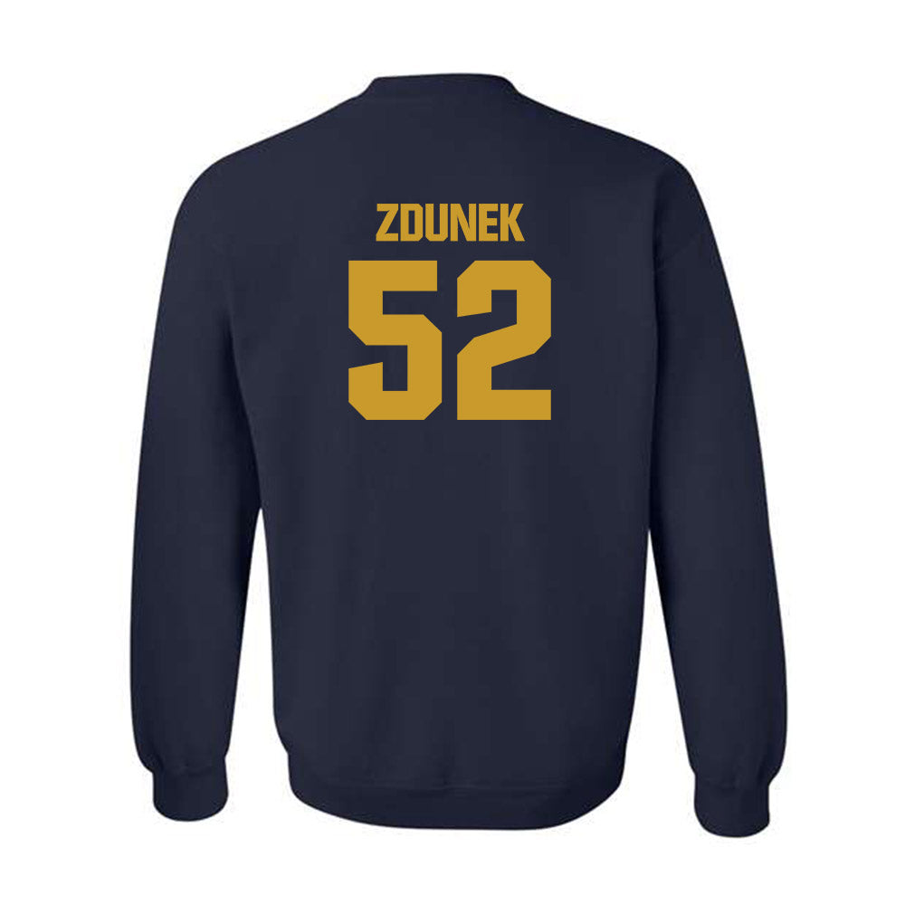 Notre Dame - NCAA Baseball : Eric Zdunek - Classic Fashion Shersey Crewneck Sweatshirt-1