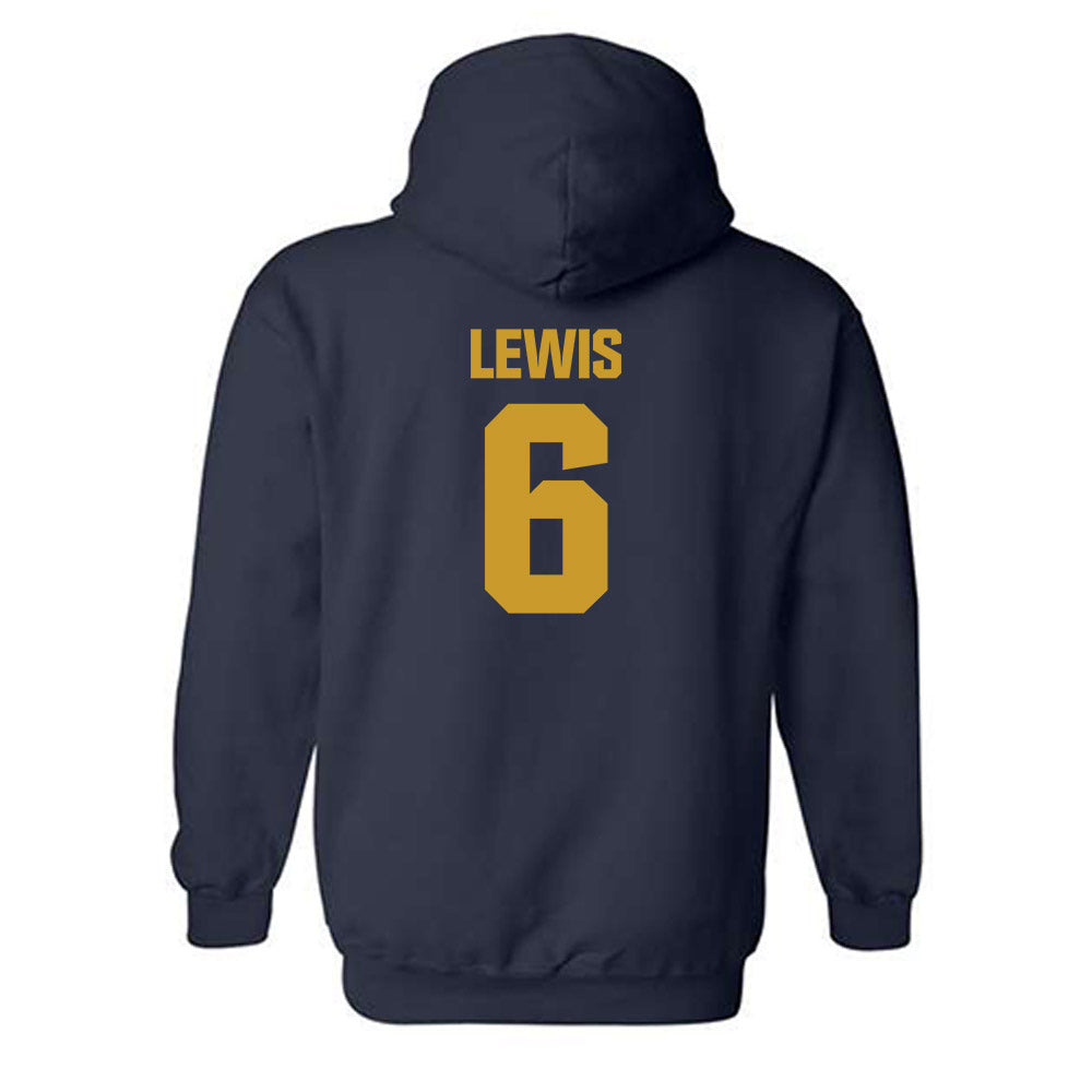 Notre Dame - NCAA Men's Soccer : Wyatt Lewis - Classic Fashion Shersey Hooded Sweatshirt-1