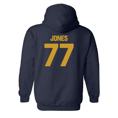 Notre Dame - NCAA Football : Peter Jones - Classic Fashion Shersey Hooded Sweatshirt-1