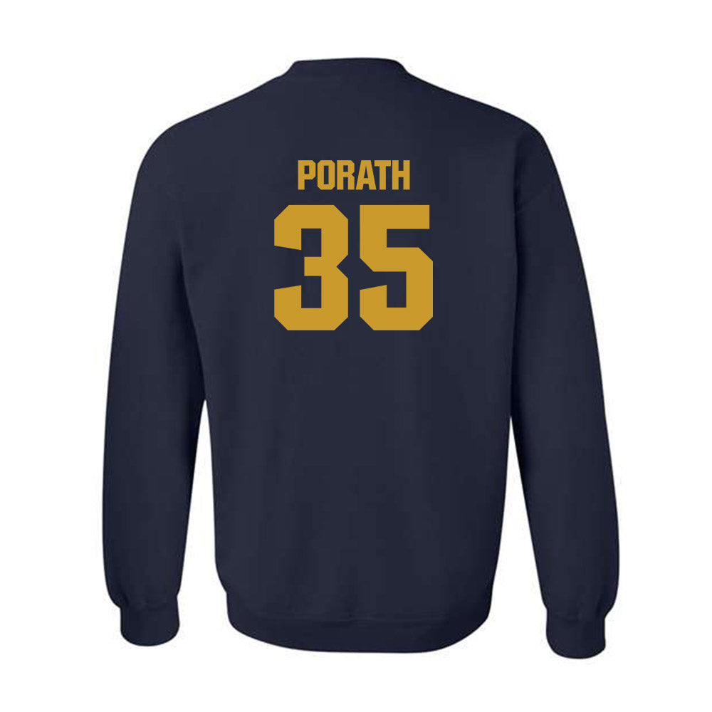Notre Dame - NCAA Football : Spencer Porath - Classic Fashion Shersey Crewneck Sweatshirt-1