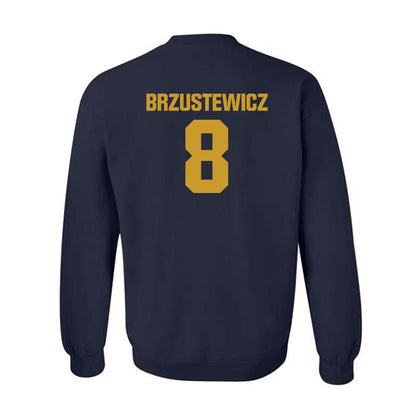 Notre Dame - NCAA Baseball : Hudson Brzustewicz - Classic Fashion Shersey Crewneck Sweatshirt-1