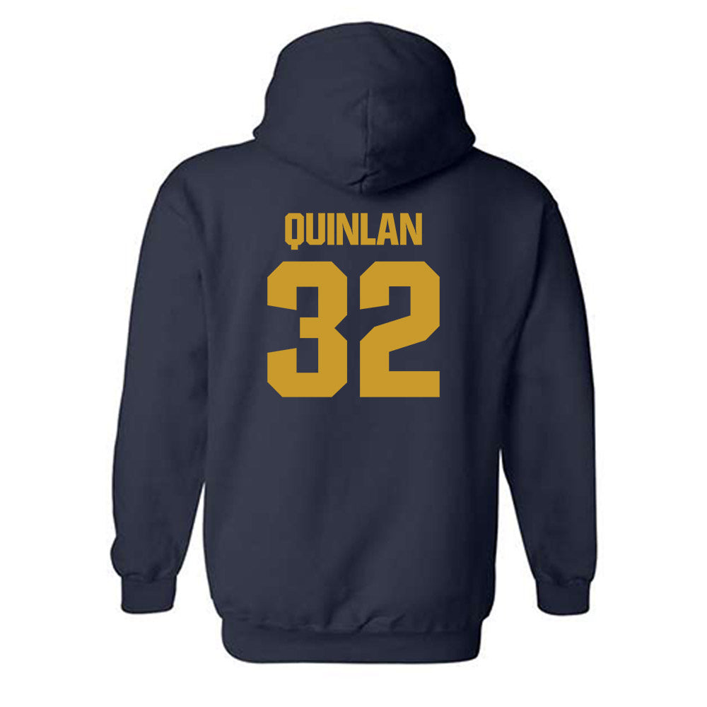 Notre Dame - NCAA Men's Ice Hockey : Patrick Quinlan - Classic Fashion Shersey Hooded Sweatshirt-1