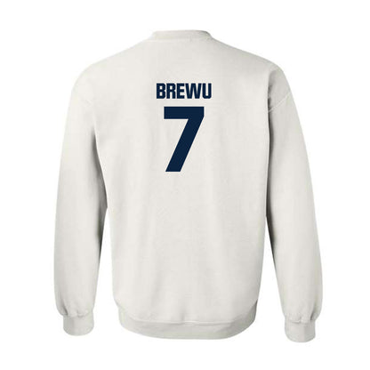 Notre Dame - NCAA Football : Francis Brewu - Classic Fashion Shersey Crewneck Sweatshirt-1