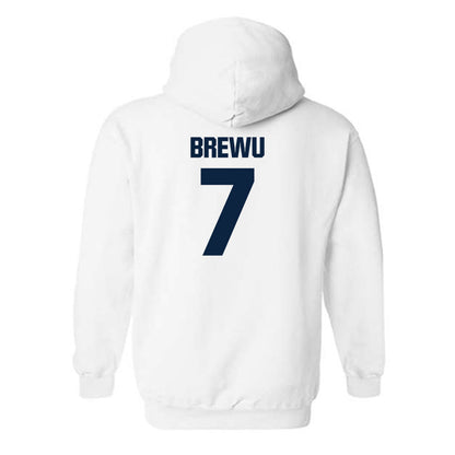 Notre Dame - NCAA Football : Francis Brewu - Classic Fashion Shersey Hooded Sweatshirt-1