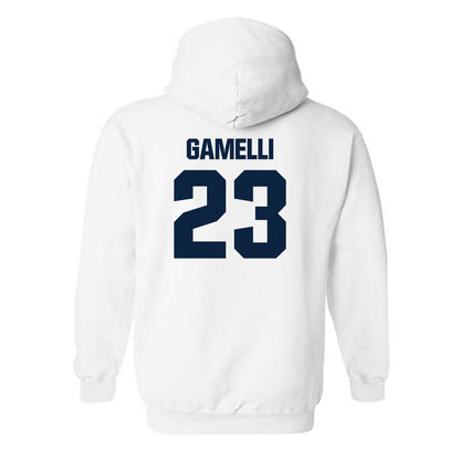 Notre Dame - NCAA Baseball : Gian Gamelli - Classic Fashion Shersey Hooded Sweatshirt-1