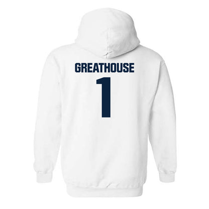 Notre Dame - NCAA Football : Jaden Greathouse - Classic Fashion Shersey Hooded Sweatshirt-1
