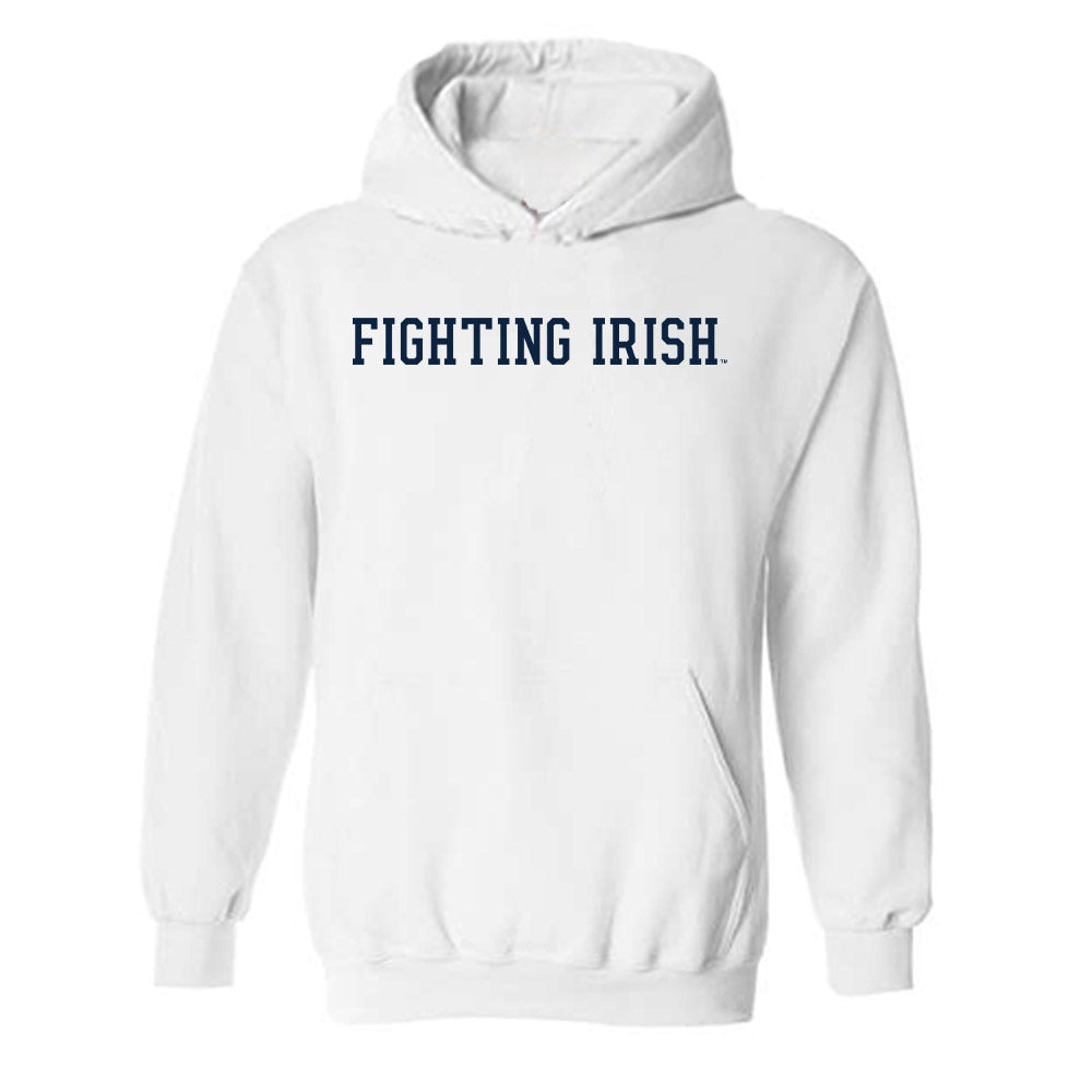 Notre Dame - NCAA Baseball : Xavier Hirsch - Classic Fashion Shersey Hooded Sweatshirt-0