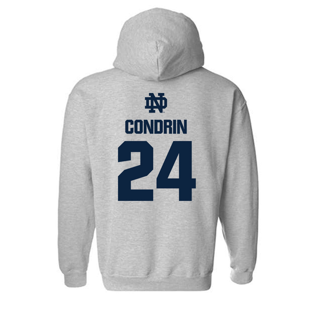 Notre Dame - NCAA Baseball : Luke Condrin - Classic Fashion Shersey Hooded Sweatshirt-1